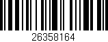 Código de barras (EAN, GTIN, SKU, ISBN): '26358164'