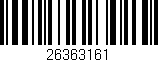 Código de barras (EAN, GTIN, SKU, ISBN): '26363161'