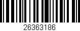 Código de barras (EAN, GTIN, SKU, ISBN): '26363186'