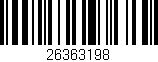 Código de barras (EAN, GTIN, SKU, ISBN): '26363198'