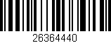 Código de barras (EAN, GTIN, SKU, ISBN): '26364440'