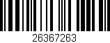 Código de barras (EAN, GTIN, SKU, ISBN): '26367263'