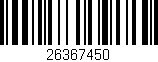 Código de barras (EAN, GTIN, SKU, ISBN): '26367450'