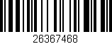 Código de barras (EAN, GTIN, SKU, ISBN): '26367468'