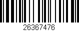 Código de barras (EAN, GTIN, SKU, ISBN): '26367476'