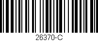 Código de barras (EAN, GTIN, SKU, ISBN): '26370-C'