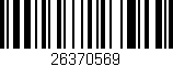 Código de barras (EAN, GTIN, SKU, ISBN): '26370569'