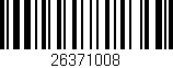 Código de barras (EAN, GTIN, SKU, ISBN): '26371008'