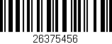 Código de barras (EAN, GTIN, SKU, ISBN): '26375456'