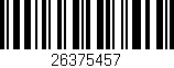 Código de barras (EAN, GTIN, SKU, ISBN): '26375457'