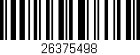 Código de barras (EAN, GTIN, SKU, ISBN): '26375498'