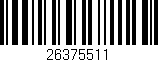 Código de barras (EAN, GTIN, SKU, ISBN): '26375511'