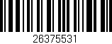 Código de barras (EAN, GTIN, SKU, ISBN): '26375531'