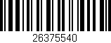 Código de barras (EAN, GTIN, SKU, ISBN): '26375540'