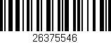 Código de barras (EAN, GTIN, SKU, ISBN): '26375546'