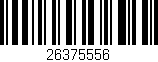 Código de barras (EAN, GTIN, SKU, ISBN): '26375556'