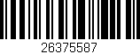 Código de barras (EAN, GTIN, SKU, ISBN): '26375587'