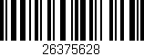 Código de barras (EAN, GTIN, SKU, ISBN): '26375628'