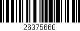 Código de barras (EAN, GTIN, SKU, ISBN): '26375660'