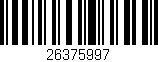 Código de barras (EAN, GTIN, SKU, ISBN): '26375997'