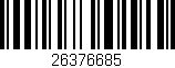 Código de barras (EAN, GTIN, SKU, ISBN): '26376685'