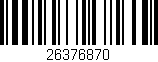 Código de barras (EAN, GTIN, SKU, ISBN): '26376870'