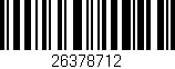 Código de barras (EAN, GTIN, SKU, ISBN): '26378712'
