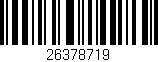 Código de barras (EAN, GTIN, SKU, ISBN): '26378719'