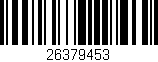 Código de barras (EAN, GTIN, SKU, ISBN): '26379453'