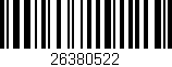 Código de barras (EAN, GTIN, SKU, ISBN): '26380522'