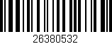 Código de barras (EAN, GTIN, SKU, ISBN): '26380532'