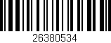 Código de barras (EAN, GTIN, SKU, ISBN): '26380534'