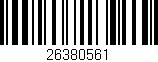 Código de barras (EAN, GTIN, SKU, ISBN): '26380561'