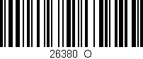 Código de barras (EAN, GTIN, SKU, ISBN): '26380_O'