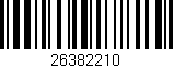 Código de barras (EAN, GTIN, SKU, ISBN): '26382210'