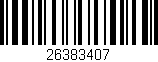Código de barras (EAN, GTIN, SKU, ISBN): '26383407'