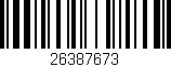 Código de barras (EAN, GTIN, SKU, ISBN): '26387673'