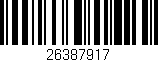 Código de barras (EAN, GTIN, SKU, ISBN): '26387917'