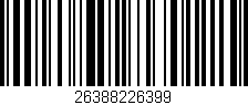 Código de barras (EAN, GTIN, SKU, ISBN): '26388226399'