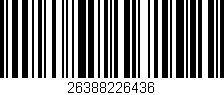 Código de barras (EAN, GTIN, SKU, ISBN): '26388226436'
