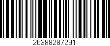 Código de barras (EAN, GTIN, SKU, ISBN): '26388287291'
