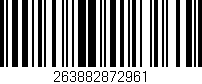 Código de barras (EAN, GTIN, SKU, ISBN): '263882872961'
