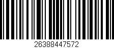 Código de barras (EAN, GTIN, SKU, ISBN): '26388447572'
