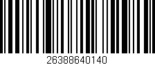 Código de barras (EAN, GTIN, SKU, ISBN): '26388640140'