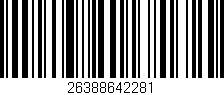 Código de barras (EAN, GTIN, SKU, ISBN): '26388642281'