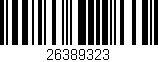 Código de barras (EAN, GTIN, SKU, ISBN): '26389323'