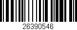 Código de barras (EAN, GTIN, SKU, ISBN): '26390546'