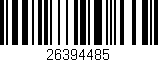 Código de barras (EAN, GTIN, SKU, ISBN): '26394485'