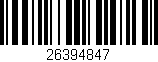 Código de barras (EAN, GTIN, SKU, ISBN): '26394847'