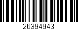 Código de barras (EAN, GTIN, SKU, ISBN): '26394943'